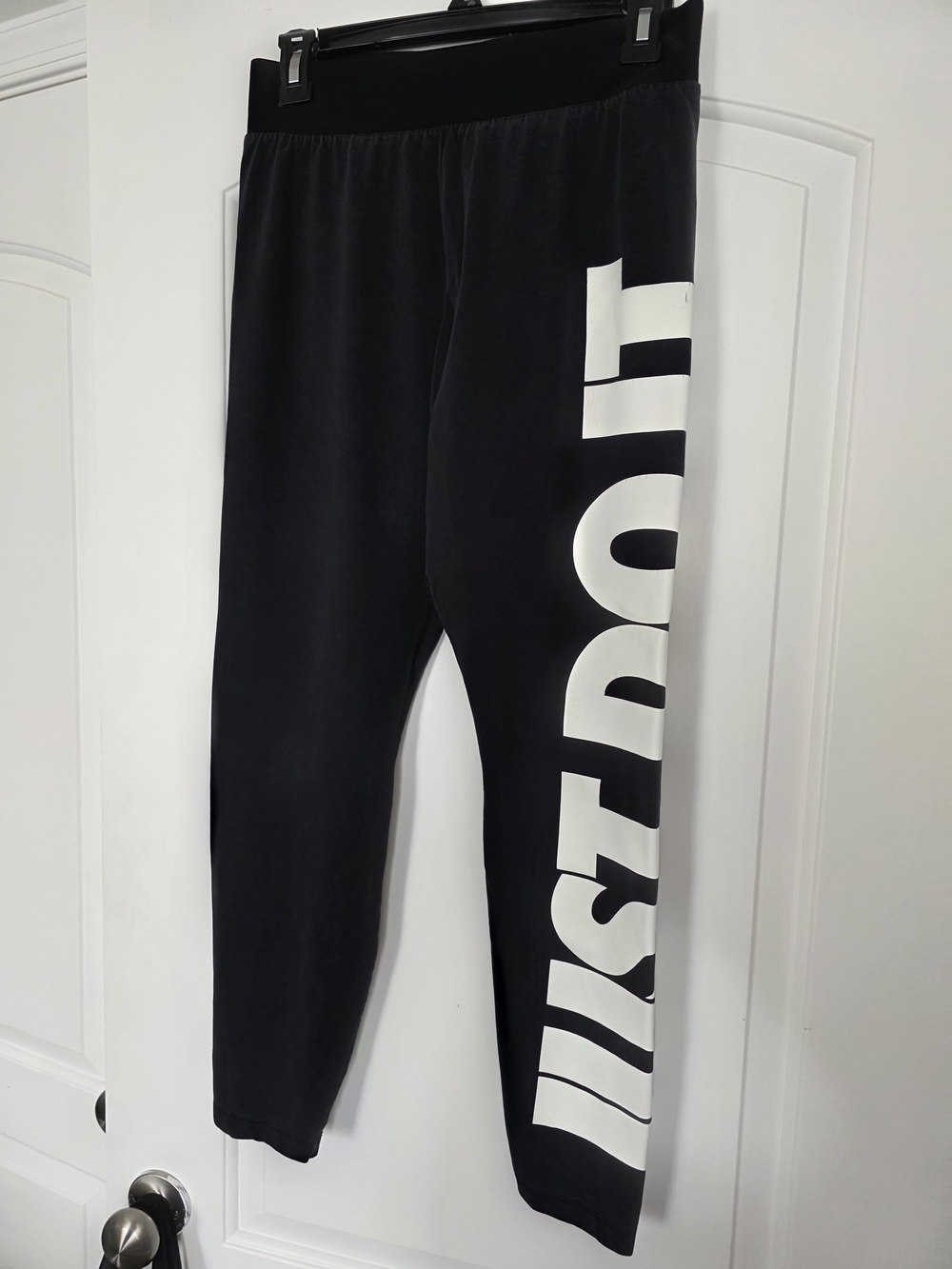 Nike Black Leggings with White Side Logo